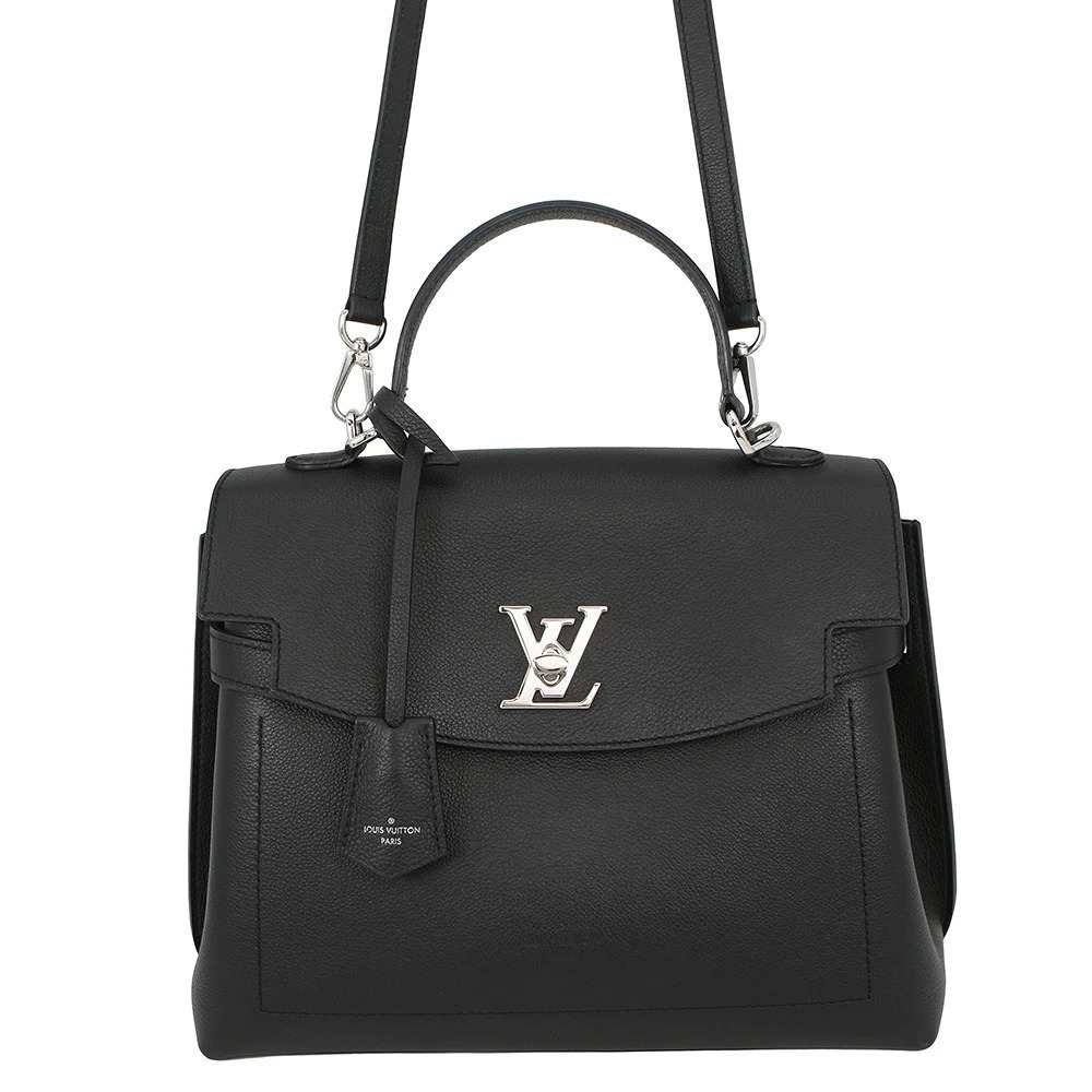 Louis Vuitton Lockme Ever Leather 2way Shoulder Bag Black